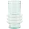 Clear Small Bubble Ribbed Recycled Glass Vase Set